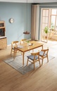Allure Wood Solid Wood Dining Table