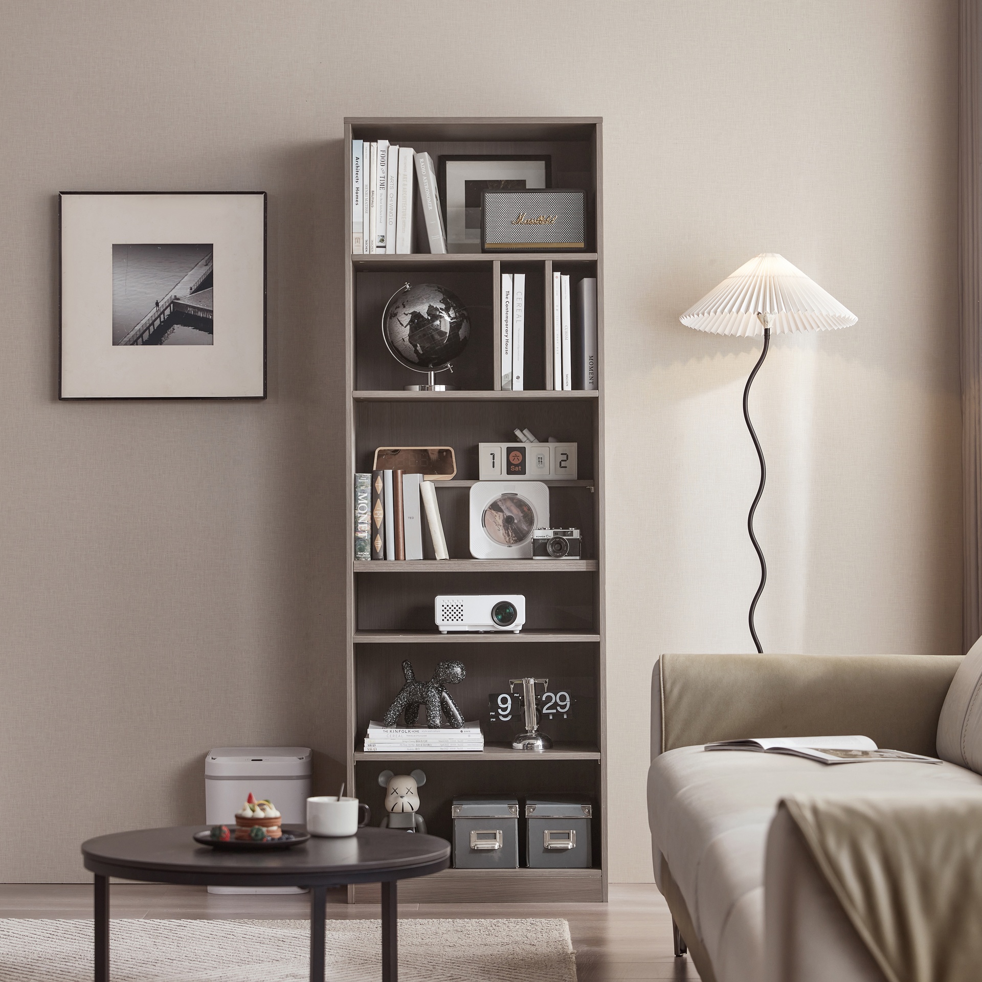 Portia Walnut Melamine Cabinet 