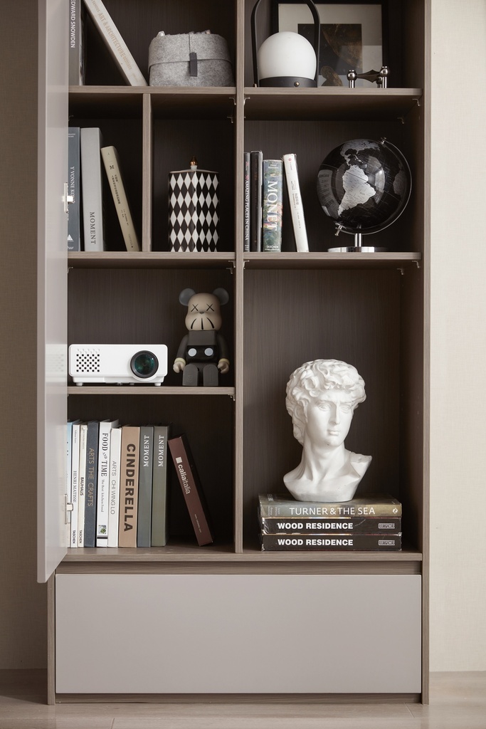 Portia Walnut Melamine Cabinet 