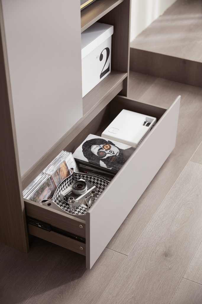 Portia Walnut Melamine Cabinet 