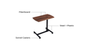 Monique Melamine Height-Adjustable Desk