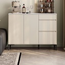 Octavia Light Gray Melamine Side Cabinet 