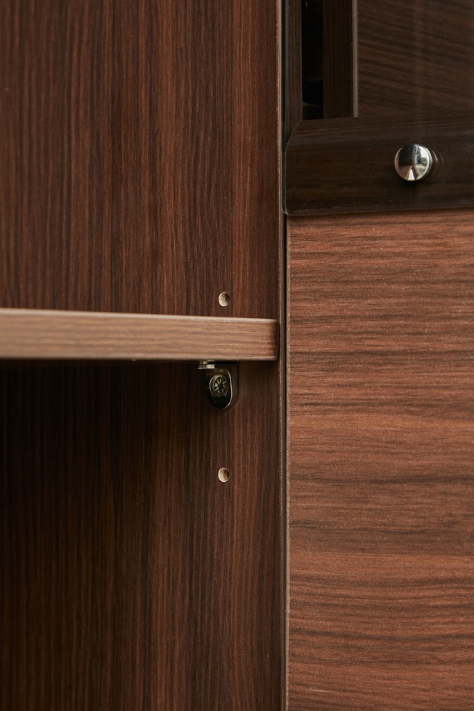 Porter Walnut Melamine Side Cabinet