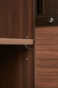 Porter Walnut Melamine Side Cabinet