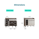 Priscilla Gray Melamine Side Cabinet 
