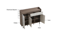 Priscilla Gray Melamine Side Cabinet 