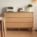 Nore Solid Wood Side Cabinet 