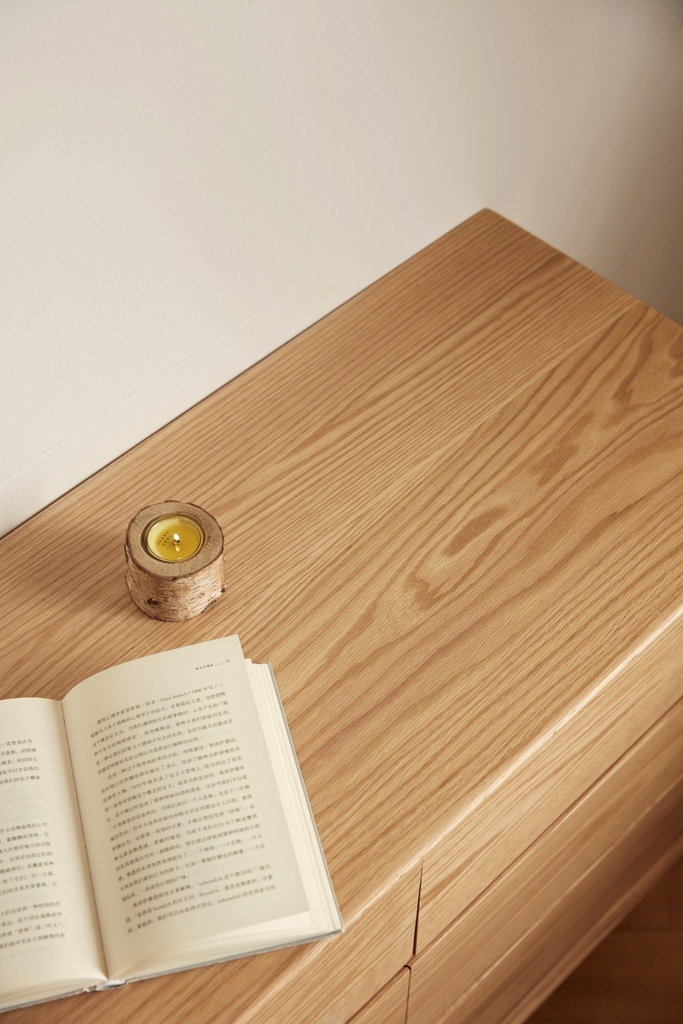 Nore Solid Wood Side Cabinet 