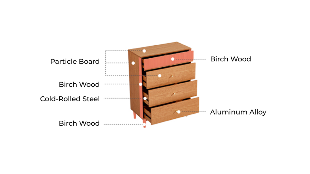 Nalo Wood Melamine Cabinet 