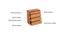 Nalo Wood Melamine Cabinet 