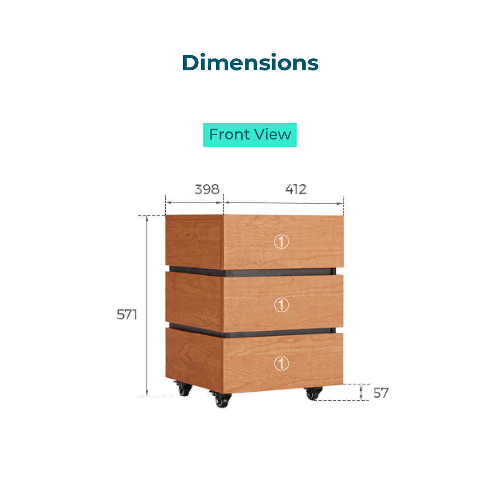 Phoebe Wood Melamine Cabinet 
