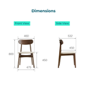 Alena Wood Dining Chair (2 pcs)