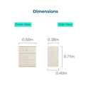 Francine 3-Drawer Cabinet