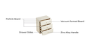 Francine 3-Drawer Cabinet