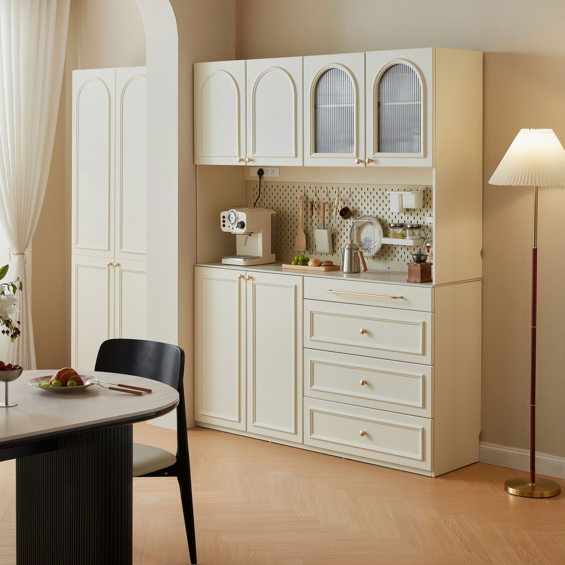 Dalia White Sideboard Cabinet