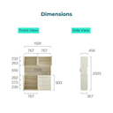 Dalia White Sideboard Cabinet
