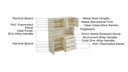 Dalia White Sideboard Cabinet