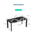 Louis Black Dining Table