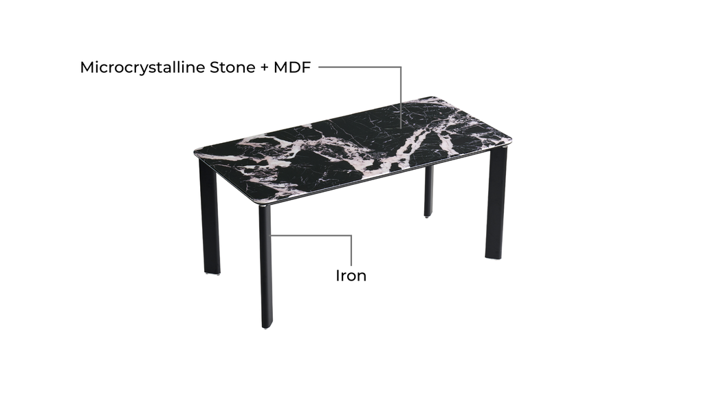 Louis Black Dining Table