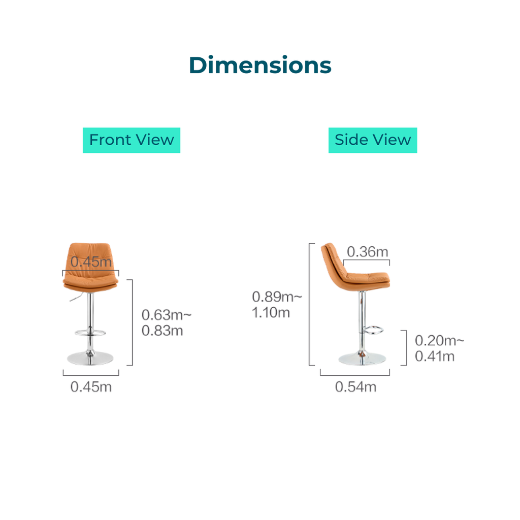 Ethan Gray Bar Chair