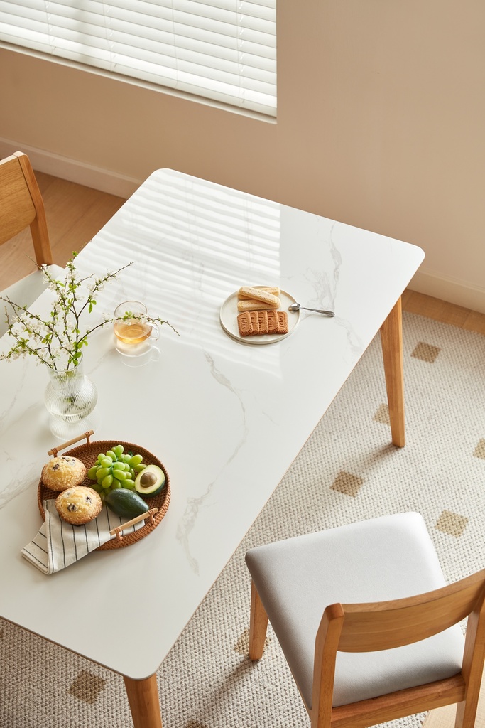 Mark Solid Wood Dining Table 