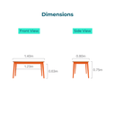 Mark Solid Wood Dining Table 
