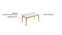Mark Solid Wood Dining Table 