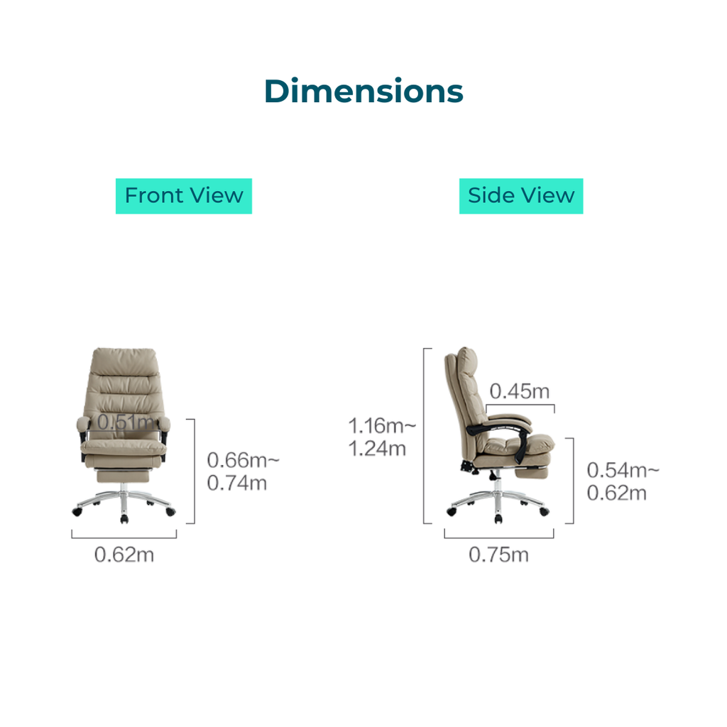 Abby Gray Computer Chair