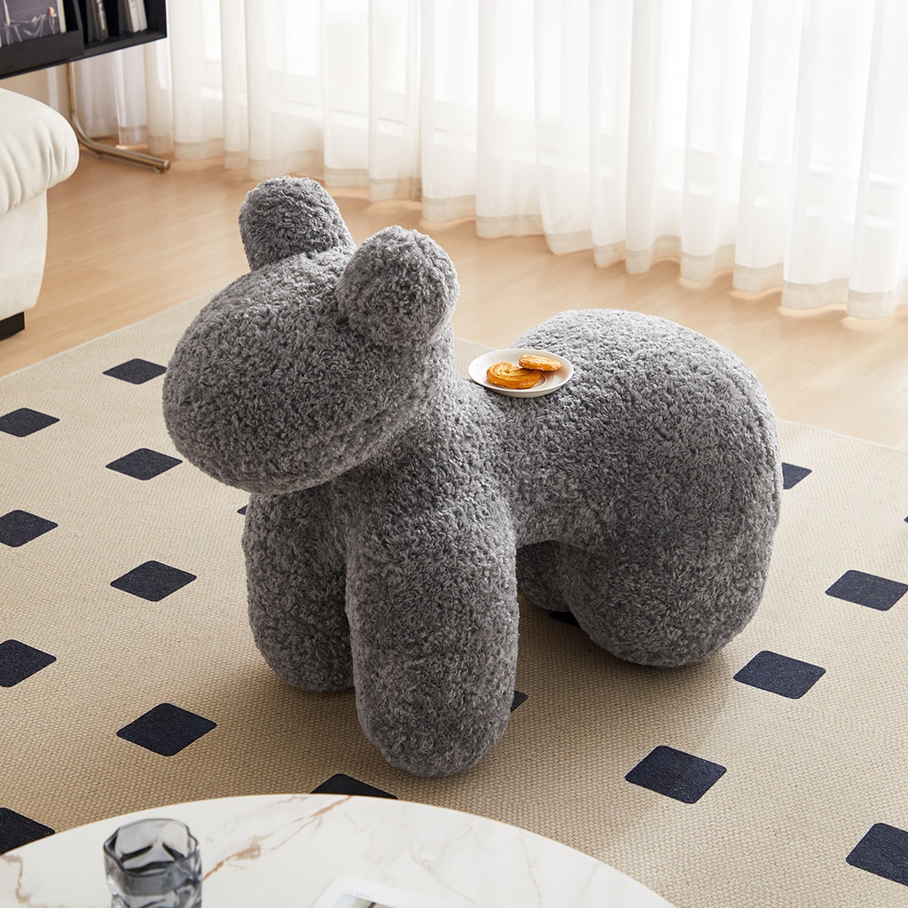 Animal Gray Stool 