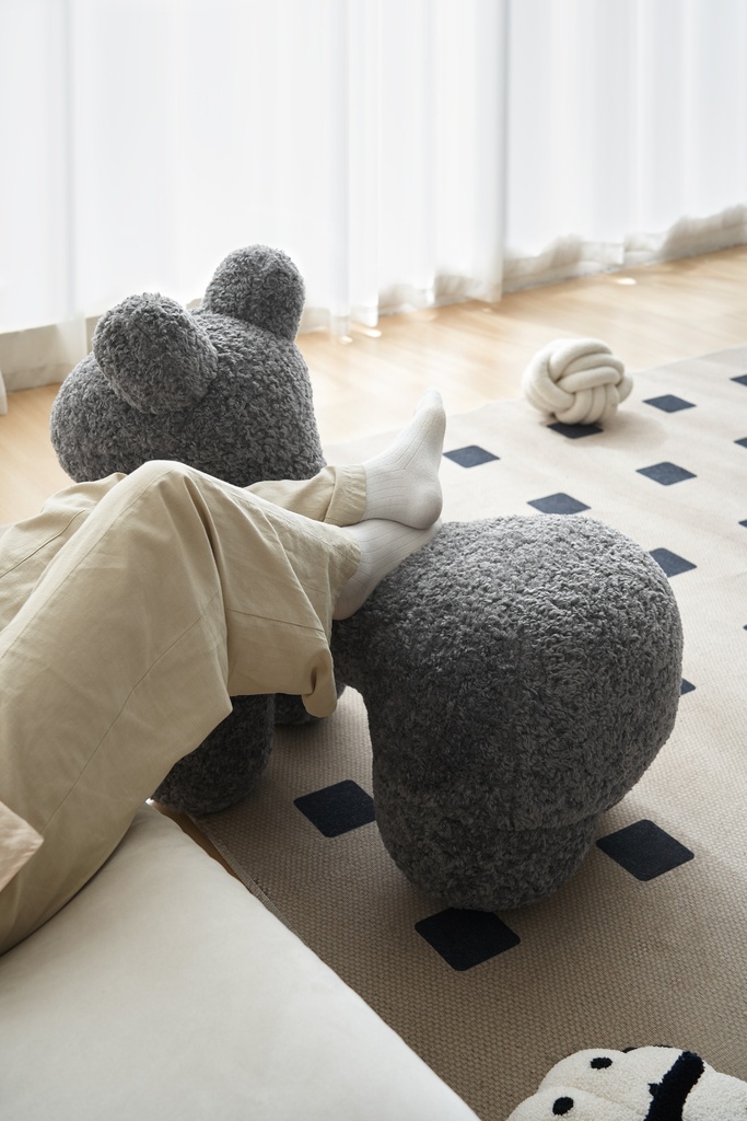 Animal Gray Stool 