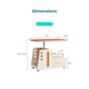 Lia Height-Adjustable Coffee Table