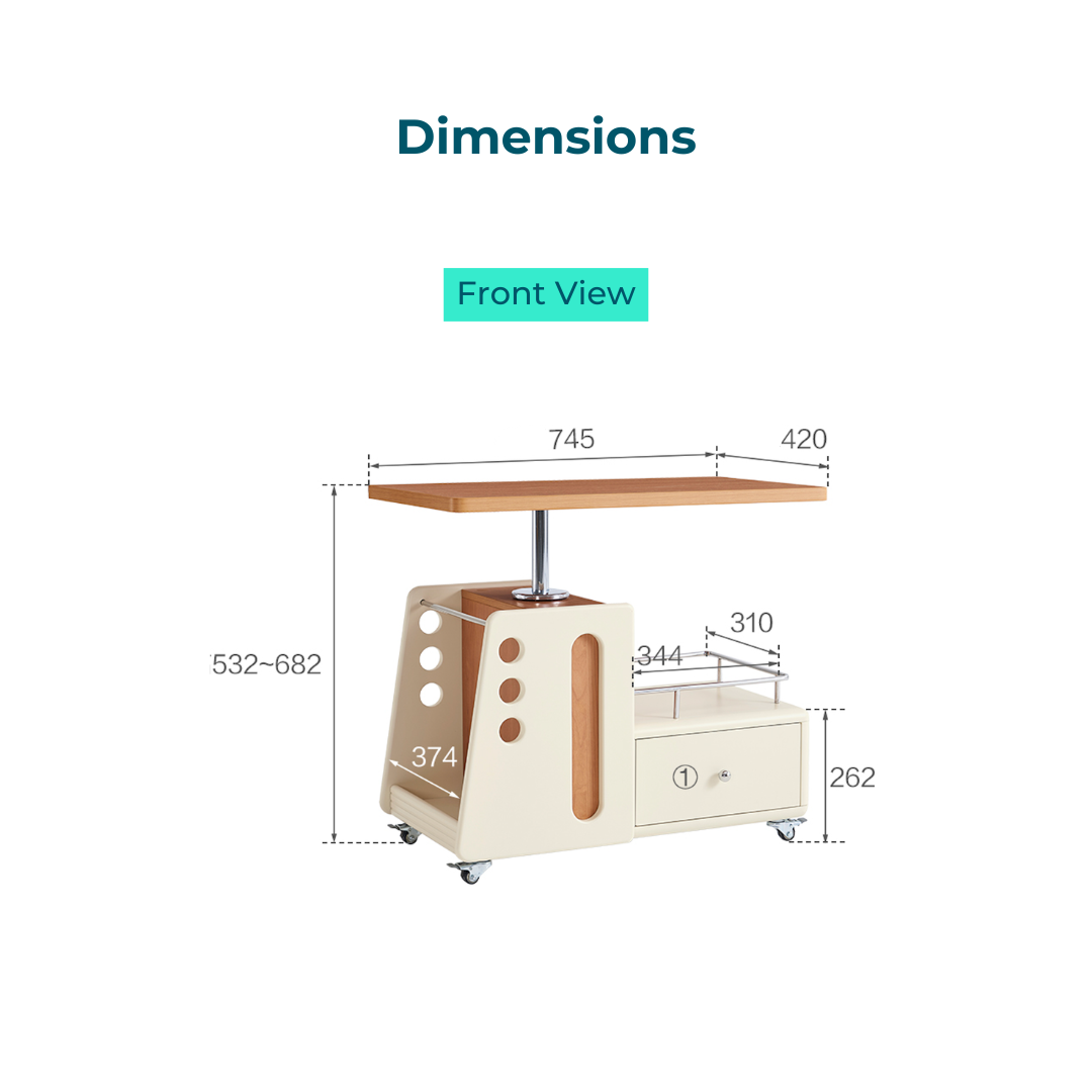 Lia Height-Adjustable Coffee Table