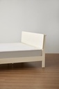 Pure White Solid Wood Bed 