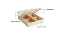 Pure White Solid Wood Bed 