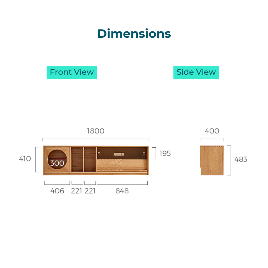 Noro Wood Solid Wood TV Stand