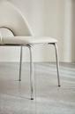 Kacy Light Gray Leather Dining Chair (2 pcs)