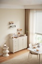 Flora Cream Melamine Side Cabinet