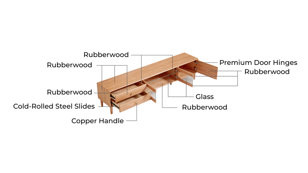 Derin Wood TV Stand