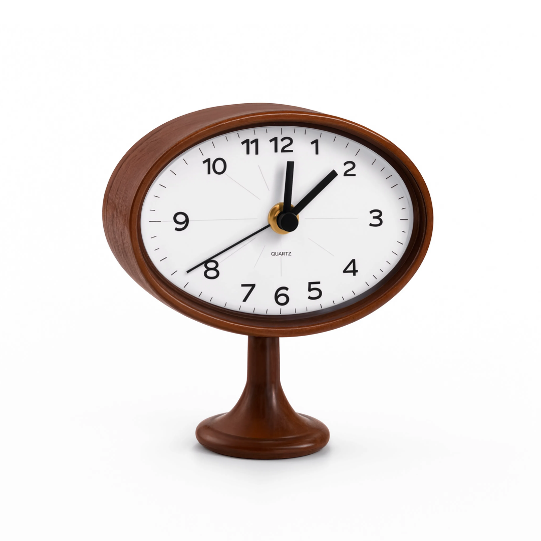 Tall Oval Table Clock