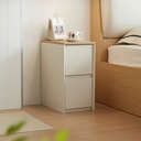 Quindell White Melamine Side Table