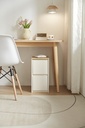 Quindell White Melamine Side Table