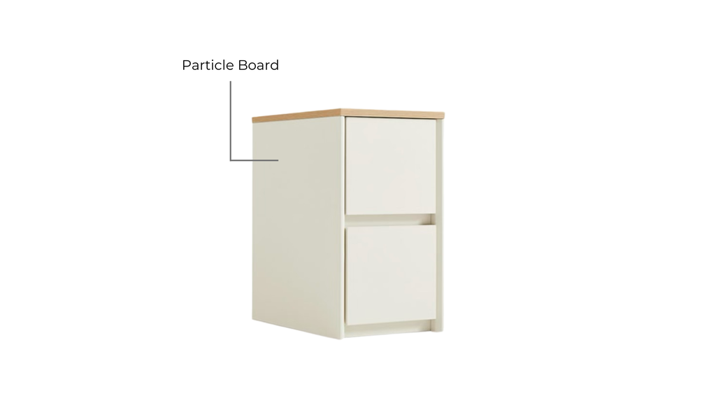 Quindell White Melamine Side Table
