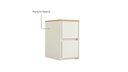 Quindell White Melamine Side Table