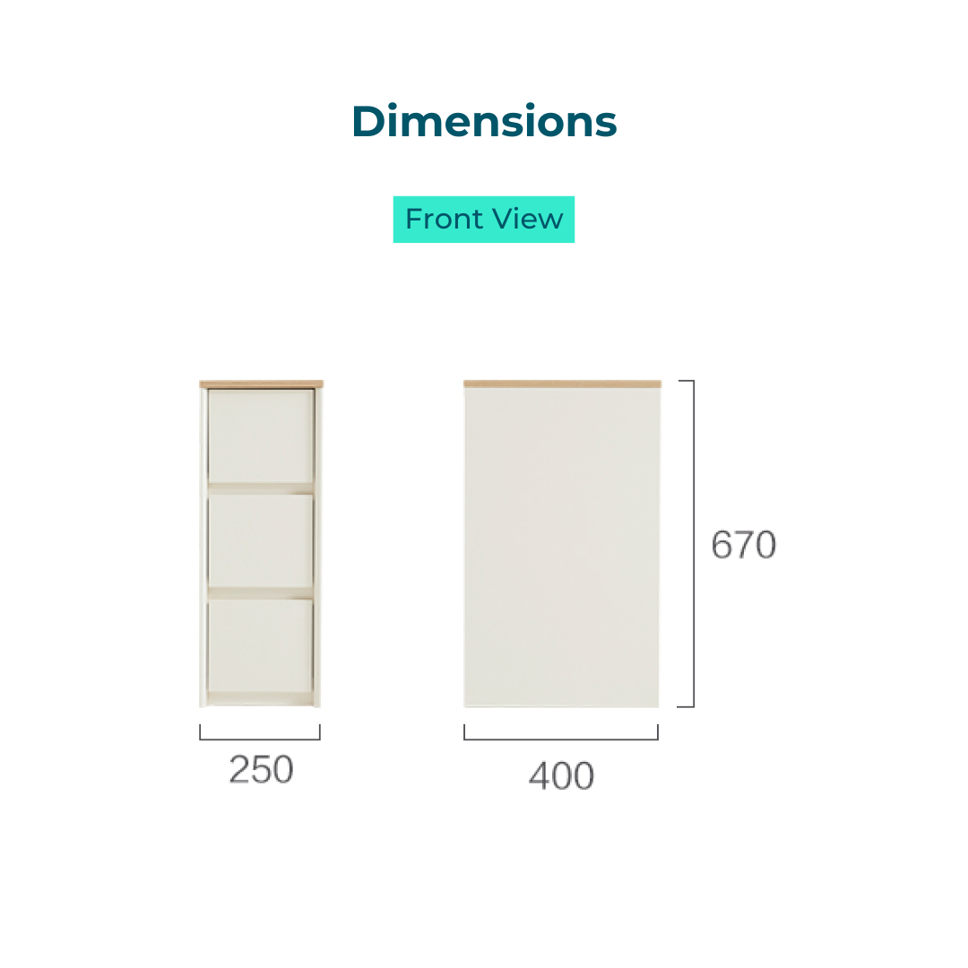 Quindell White Melamine Side Table