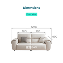 Norwyn Cream Fabric Sofa