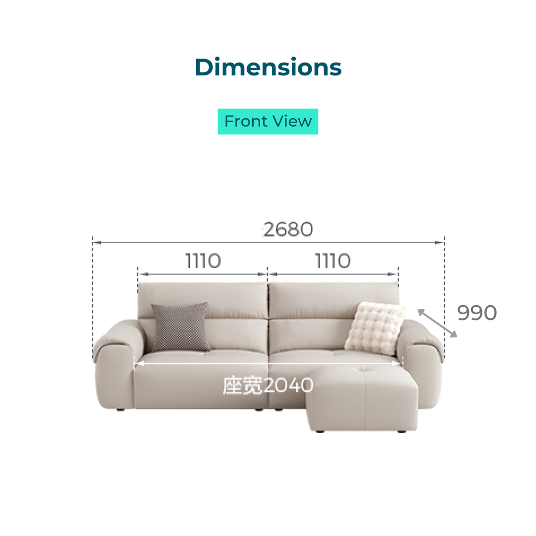 Norwyn Cream Fabric Sofa