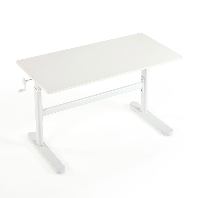 Pacey White Carbon Steel Study Desk 