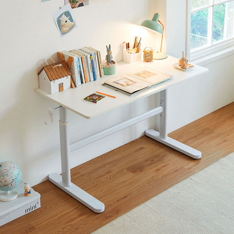 Pacey White Carbon Steel Study Desk 