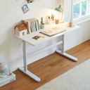Pacey White Carbon Steel Study Desk 