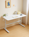 Pacey White Carbon Steel Study Desk 